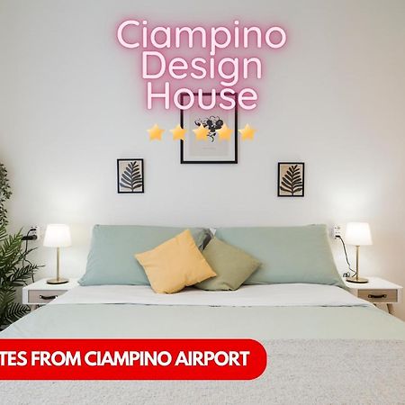 Casa Design Con A/C E Wifi_7 Minuti Ciampino Aeroporto Apartment Luaran gambar