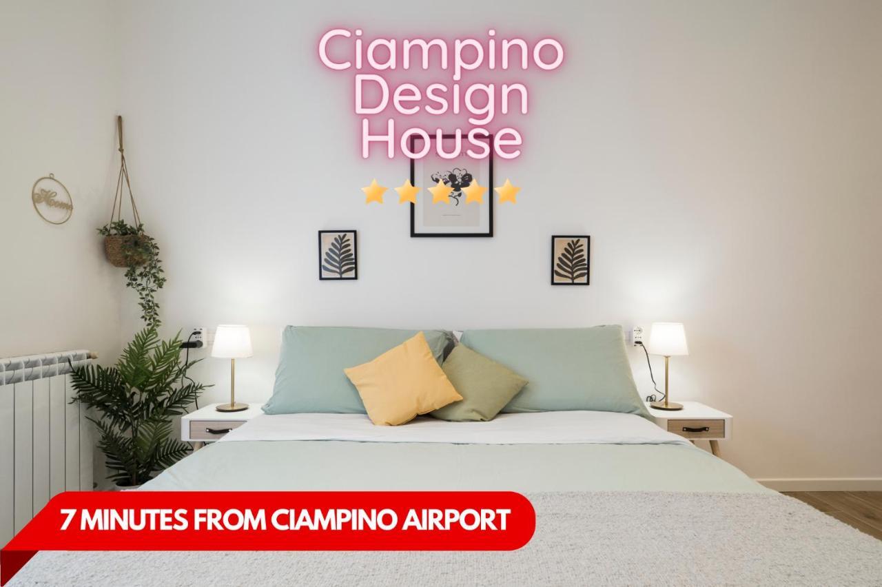 Casa Design Con A/C E Wifi_7 Minuti Ciampino Aeroporto Apartment Luaran gambar